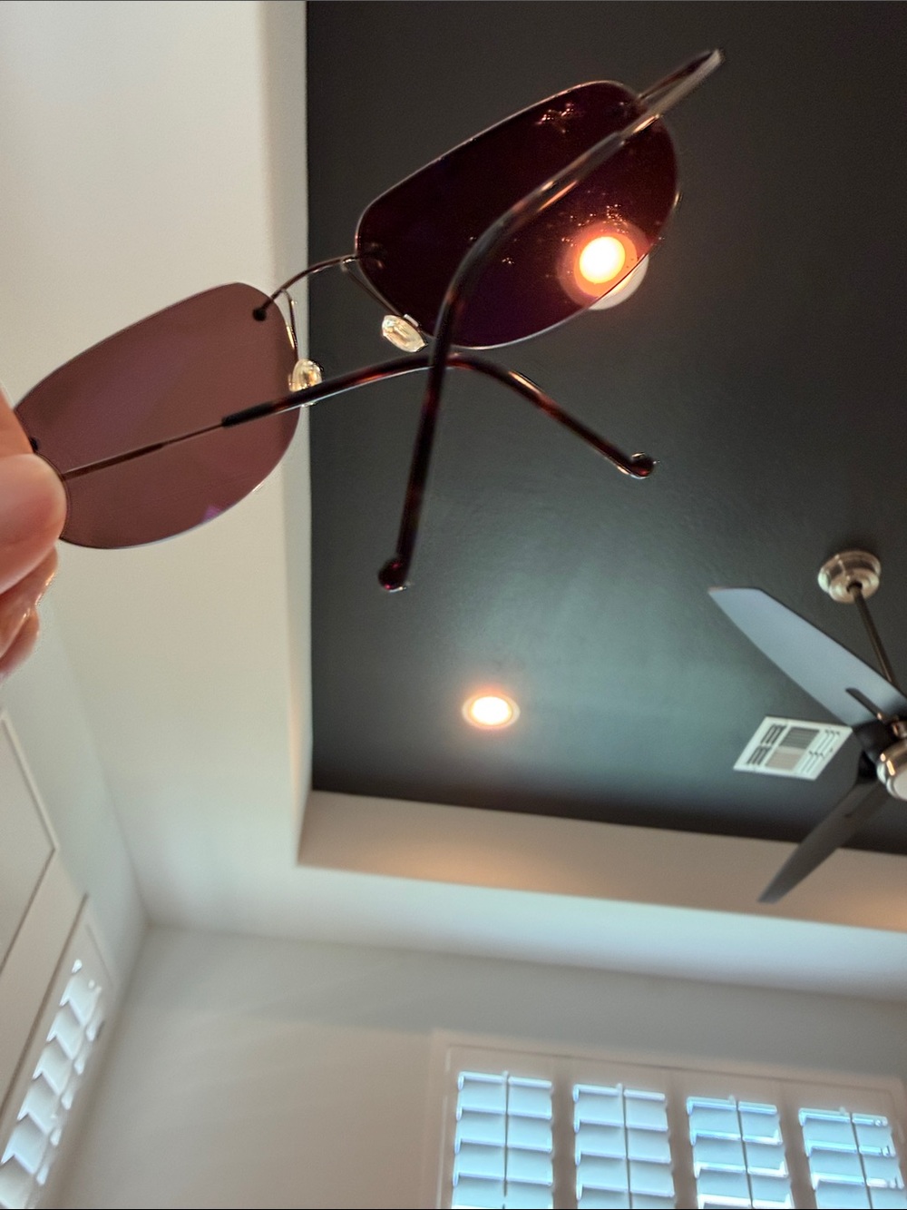 Rare Vintage Maui Jim Ka'anapali MJ 50123 Titanium Rimless Sunglasses HCL Bronze - Picture 4 of 7